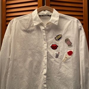 Zara White blouse